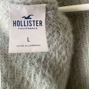 Hollister fuzzy Gray reversible twist sweater. thumbnail 2