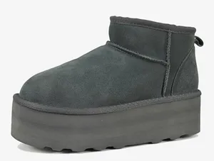 NEW Ultra Mini Platform Classic Short Ankle Cloud Fur Lined Anti-Slip Boots 6.5 thumbnail 1