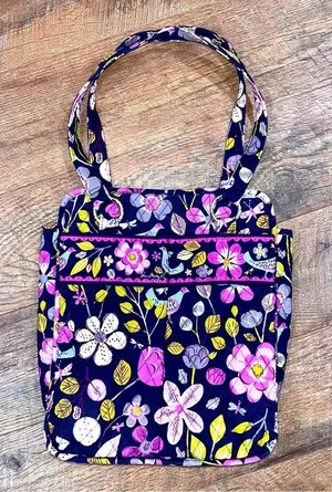 Vera Bradley Shoulder Tote Bag w/Two Magnetic Front Pocket thumbnail 1