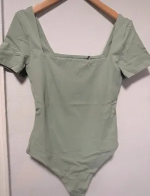 Aritzia Contour Squareneck Bodysuit - Terrace Sage thumbnail 1