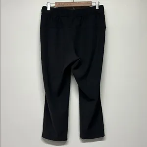 Lululemon On The Fly Crop Travel Woven Pants Black 23" Work Career Office Size 8 thumbnail 3