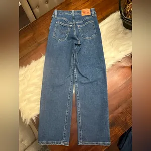 Levi’s Ribcage Straight Ankle Jeans 24 High Rise Button Fly Waterless thumbnail 5