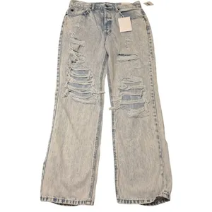 Kancan X Buckle Women’s 28 90’s Boyfriend Baggy Jeans Distressed‎ Light Wash NWT thumbnail 2