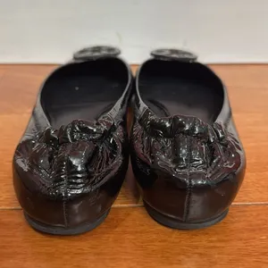 Tory‎ Burch Patent Black Flats size 7.5 thumbnail 4