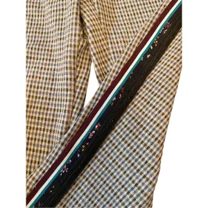 Maeve by Anthropologie Tan Plaid Pull on Pants Sz XS‎ thumbnail 8