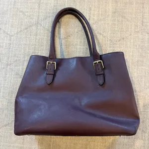Kate Spade Cove Street Ariel Large Plum Leather Tote Bag thumbnail 2