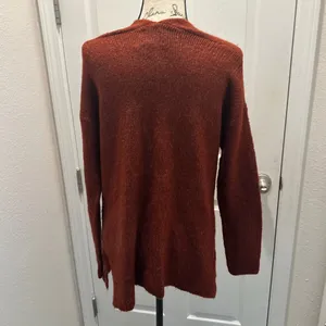 Abercrombie & Fitch Open-Front Cardigan Sweater - Rust Brown thumbnail 2