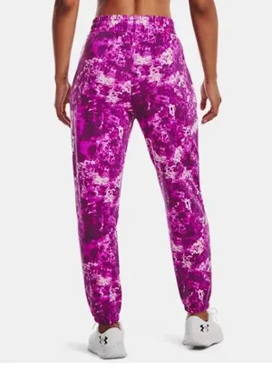 NWT Women's Under Armour Rival Terry Printed Joggers Pant XL thumbnail 2