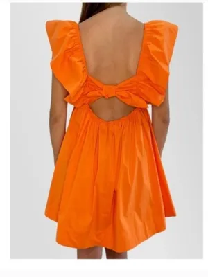 Day + Moon Orange Dress thumbnail 6