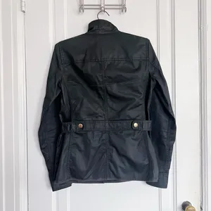 J Crew • Downtown Field Jacket waxed cotton canvas black military utility cargo thumbnail 10