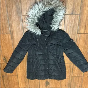 Nautica Black Puffer Coat Size Large thumbnail 1