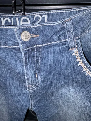 Rue 21 size 13/14 embellished denim jean shorts thumbnail 3