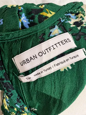 Urban Outfitters Lindsey Floral Open Back Midi Dress Green Small thumbnail 7