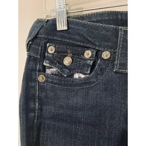 True Religion Blue Billy Dark Wash Boot Cut Denim Jeans Women SZ 25 thumbnail 10