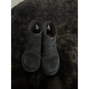 Koolaburra By UGG Boots Womens Size 9 Black Leopard Ankle Suede Shearling Casual thumbnail 2