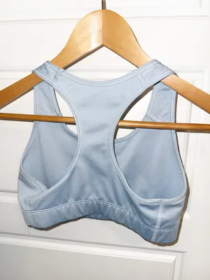 Nike Pale Blue Dri-FIT Racerback Sports Bra Small thumbnail 3