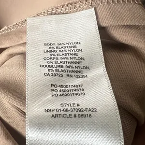 Babaton Aritzia Contour Squareneck Mini Dress Tan Camel Women’s XS Bodycon Party thumbnail 4