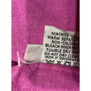 Sunbelt Women's XL Magenta Pink 100% Linen 2 Piece Shirt and Pants Set USA Made thumbnail 5