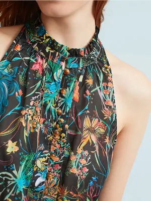 Maeve Prema Floral Tank Size Large Tropical Flowers Fun Print thumbnail 2