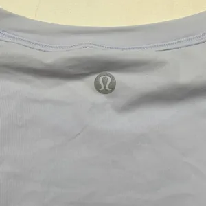 Lululemon size 6 stripe in stride Light Lavender crop Crewneck Athletic Top thumbnail 8