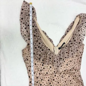 Nasty Gal Cream Mini Sundress with stars Sleeveless Scoop Neck size‎ 4 thumbnail 10