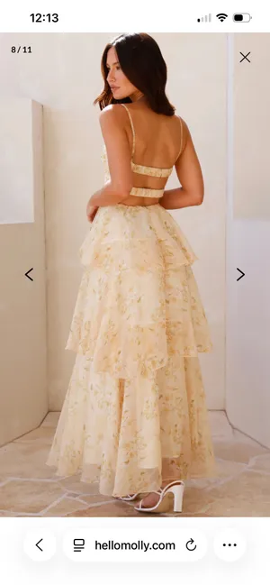 Yellow Floral Hello Molly Maxi Dress thumbnail 2