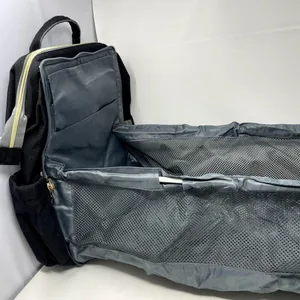 Hot Best Backpack Diaper bag Convertible Changing Pad Black Grey thumbnail 4