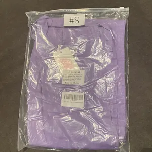 Women’s Purple 100% Linen Casual Wide Leg Pants with Drawstring Size S NWT thumbnail 9