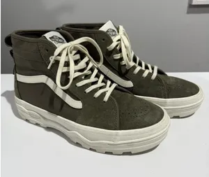 VANS Sentry Sk8-Hi WC Shoe Suede Canvas Green Women Sz 8‎ Casual Sneakers Y thumbnail 1