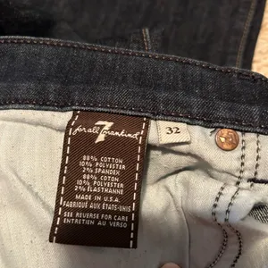 7 For All Mankind Jeans Women’s 32 Kimmie Bootcut Dark Wash Blue 34" Inseam thumbnail 4