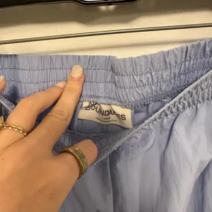 No Boundaries Light Blue Track wind Pants with Black Stripes 90s vintage retro size large! thumbnail 4