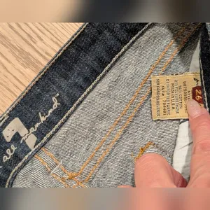7 For All Mankind Crystal Jeans 26 Boot Cut Denim Pants Bling Vintage Y2K 2000s thumbnail 5