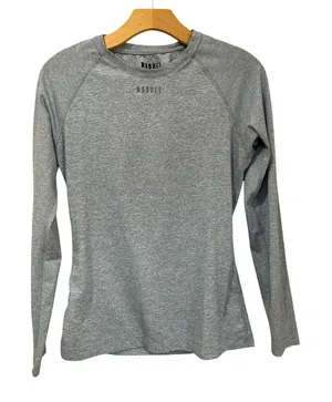 NOBULL Blue Long Sleeve‎ Athletic Performance Top Size S Workout Gym thumbnail 1