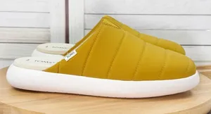 TOMS Alpargata Mallow Puffer Mules Shoes Mustard Yellow 9.5‎ thumbnail 1