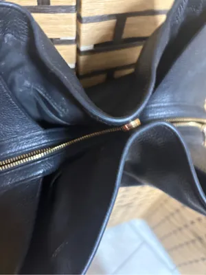 Coach Hallie black pebbled leather shoulder bag thumbnail 6