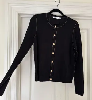 ZARA Black and Gold Cardigan thumbnail 5
