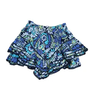 NWT Aerie Floral Lace Tiered Ruffle Skort Size XS Blue Coquette Fairy Y2K thumbnail 3
