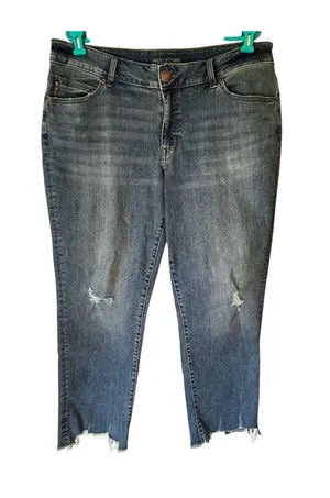 Maurices Distressed Light Wash Skinny Jean Size 18W thumbnail 1