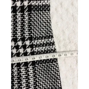 NEW Zara Black White Textured Houndstooth Tweed Pinafore Apron Mini Dress M thumbnail 11