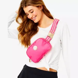 NWT Lilly Pulitzer Jeanie Belt bag Roxie pink fuchsia Barbie sold out blogger thumbnail 5