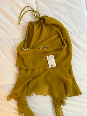 H&M Draped Panel Halterneck Top thumbnail 4