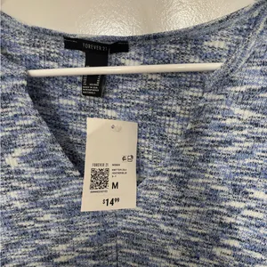 Forever 21 Marled Blue Long Sleeve Top thumbnail 4