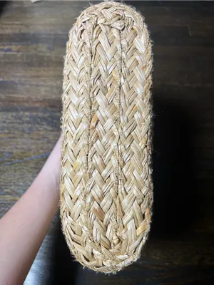 Universal Thread Straw Mini Tote Handbag Woven Seagrass thumbnail 7