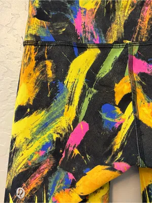 Lululemon wunder train high-rise short 6" in undertone black multi color size 2 thumbnail 10