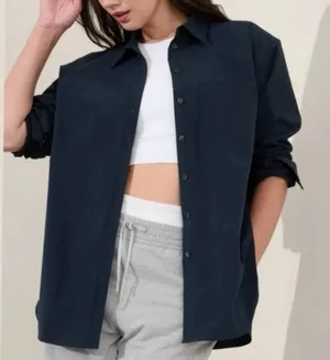 Athleta Midday Relaxed Poplin Shirt thumbnail 1