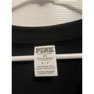 Victoria's Secret Pink VA Commonwealth University Black Long Sleeve Shirt S thumbnail 3