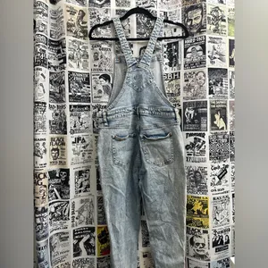 Old Navy Denim Washed Overalls thumbnail 2