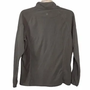 Magellan Outdoors Grey Lightweight Fleece Quarter Zip Pullover Jacket Athletic L thumbnail 3
