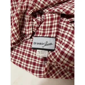 Vintage Gingham Maxi Dress Cottagecore Plaid Prairie Western Boho‎ Size 11/12 thumbnail 4