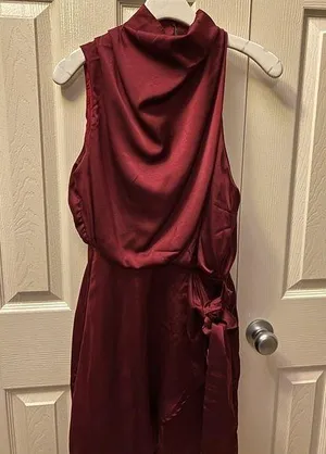 Blythe Dress Burgundy NEW WITH TAGS thumbnail 1